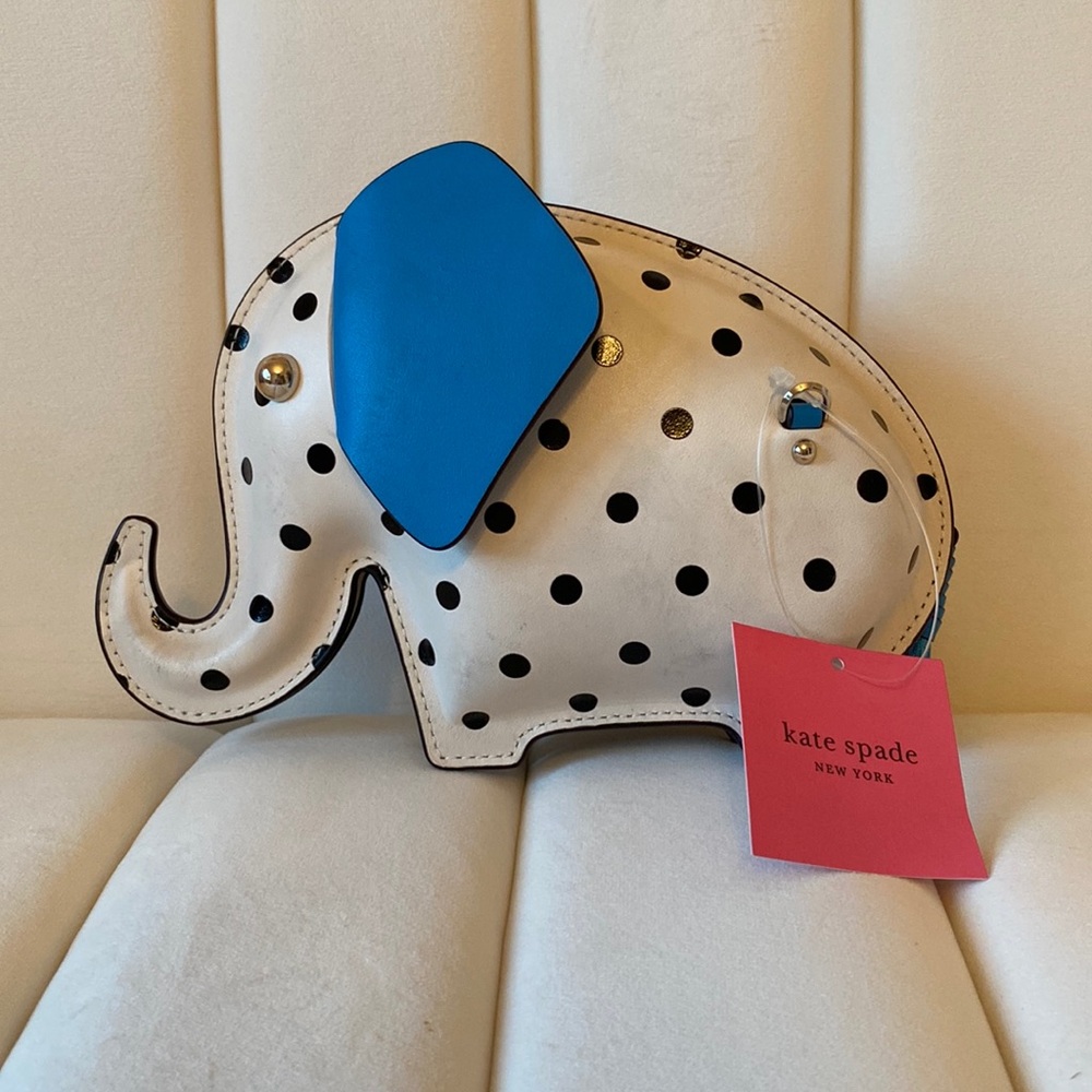 NWT Kate Spade Cabana Dot Tiny Elephant Crossbody